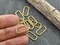 Gold Jump Rings - Twisted Jump Rings - Oval Jump Rings - Open Jump Rings - 18k Gold Plated - Choose Your Size